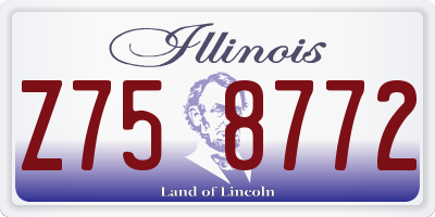 IL license plate Z758772
