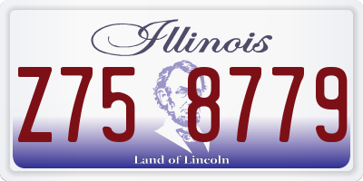IL license plate Z758779