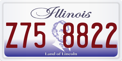 IL license plate Z758822