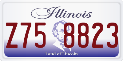 IL license plate Z758823