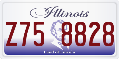 IL license plate Z758828