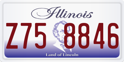 IL license plate Z758846