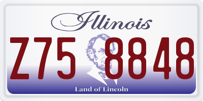 IL license plate Z758848