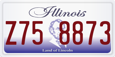 IL license plate Z758873