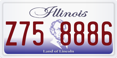 IL license plate Z758886