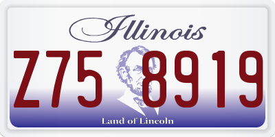 IL license plate Z758919