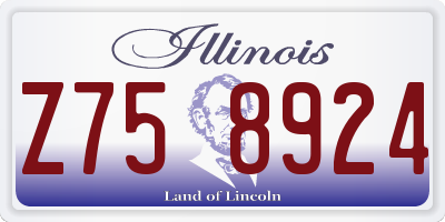 IL license plate Z758924