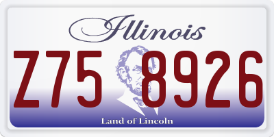 IL license plate Z758926
