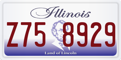 IL license plate Z758929
