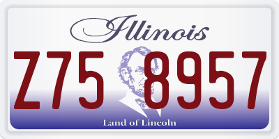 IL license plate Z758957