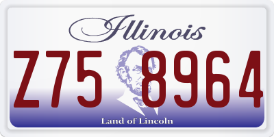 IL license plate Z758964
