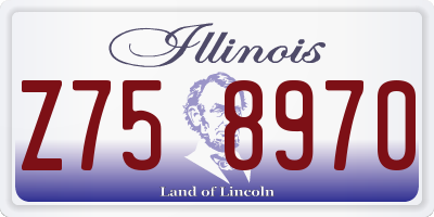 IL license plate Z758970