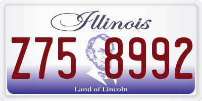 IL license plate Z758992