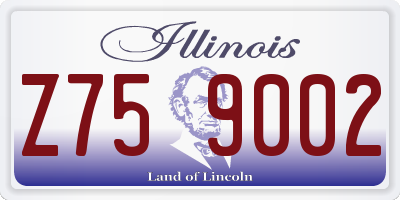 IL license plate Z759002