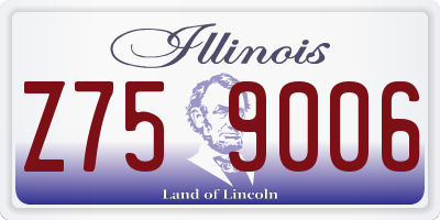 IL license plate Z759006