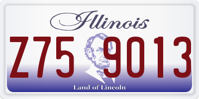 IL license plate Z759013