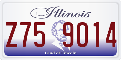 IL license plate Z759014