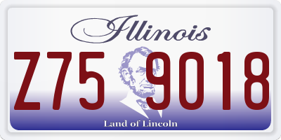 IL license plate Z759018