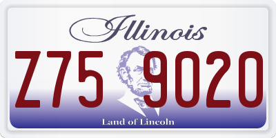 IL license plate Z759020