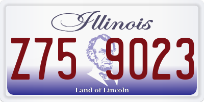 IL license plate Z759023
