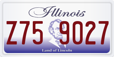 IL license plate Z759027