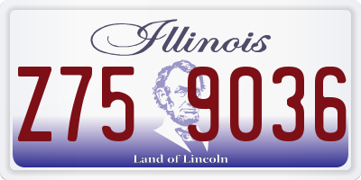 IL license plate Z759036
