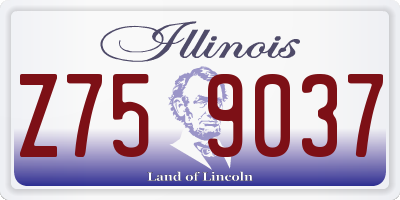 IL license plate Z759037