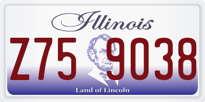 IL license plate Z759038