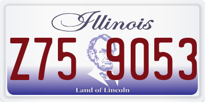 IL license plate Z759053