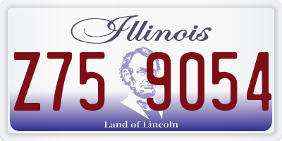 IL license plate Z759054