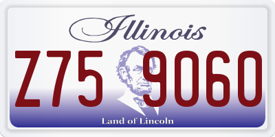 IL license plate Z759060