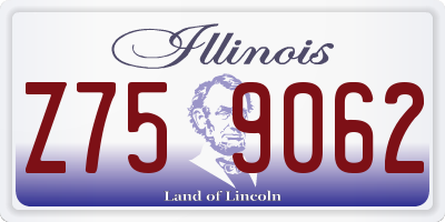 IL license plate Z759062