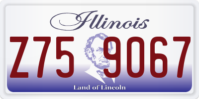 IL license plate Z759067