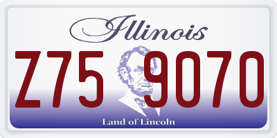 IL license plate Z759070