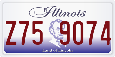 IL license plate Z759074
