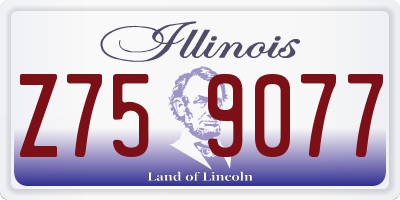 IL license plate Z759077