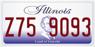 IL license plate Z759093