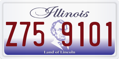 IL license plate Z759101