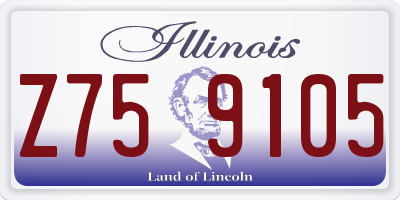 IL license plate Z759105