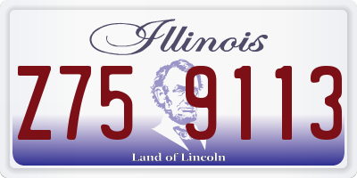 IL license plate Z759113