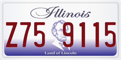 IL license plate Z759115