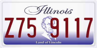 IL license plate Z759117