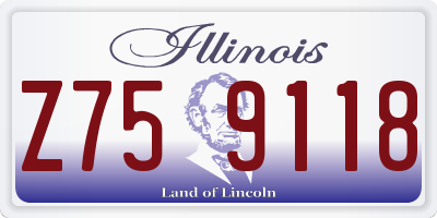 IL license plate Z759118