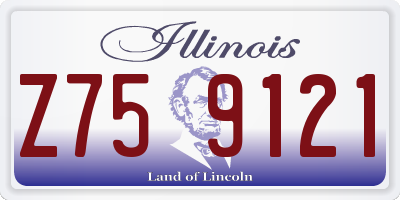 IL license plate Z759121
