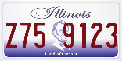 IL license plate Z759123