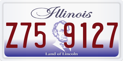 IL license plate Z759127