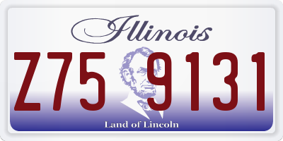 IL license plate Z759131
