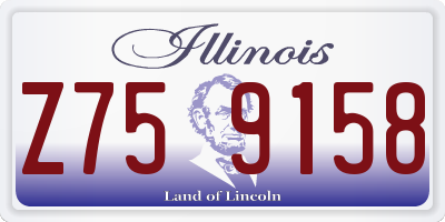 IL license plate Z759158