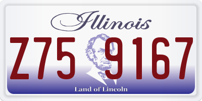 IL license plate Z759167