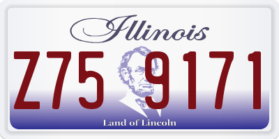 IL license plate Z759171